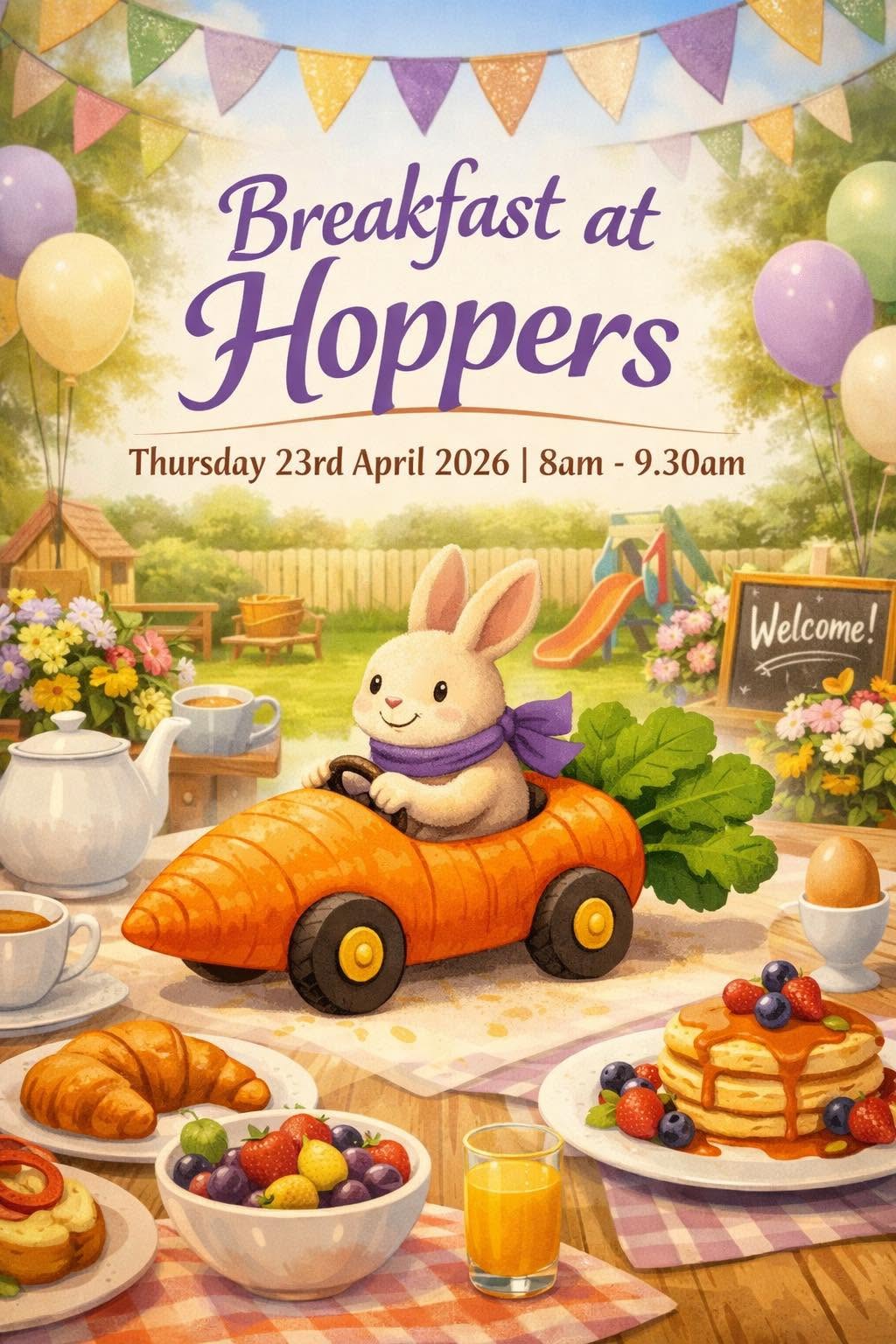 Breakfast at Hoppers event poster