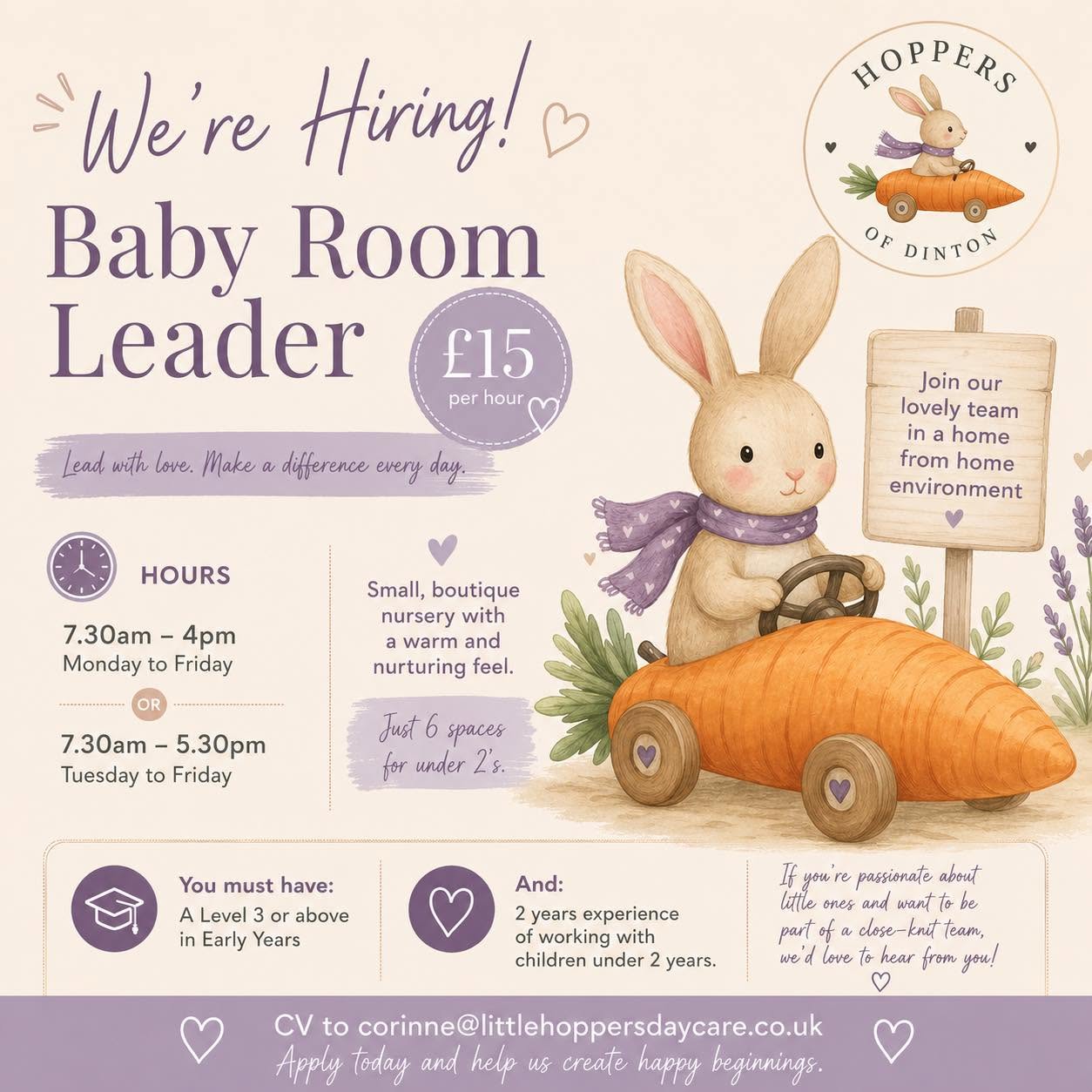 Hoppers of Dinton recruitment poster